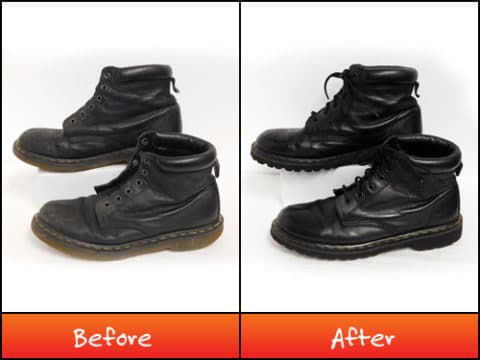 Dr Martens boots - shoes repair, resoling, refurbishing by NuShoe.com