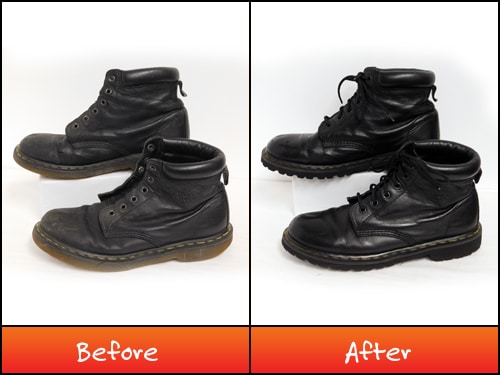 Martens boots shoes repair, resoling, refurbishing by NuShoe.com