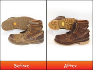 Timberland - shoes repair, resoling, refurbishing by NuShoe.com