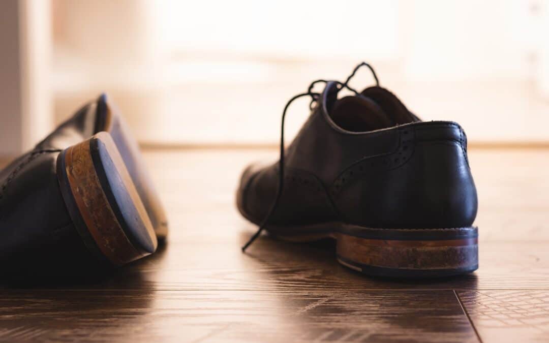 how to care for black leather shoes